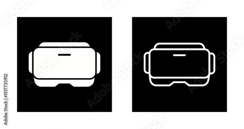 Virtual Reality Headset Vector Icon