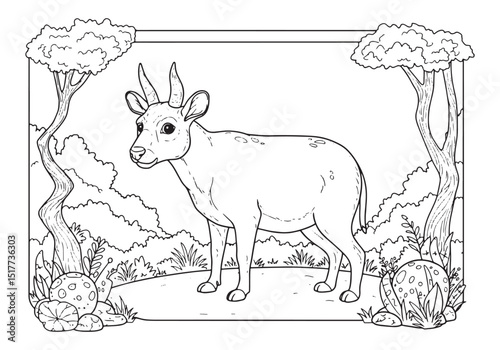 Detailed Chausie Coloring Page for Creative Fun and Relaxation P