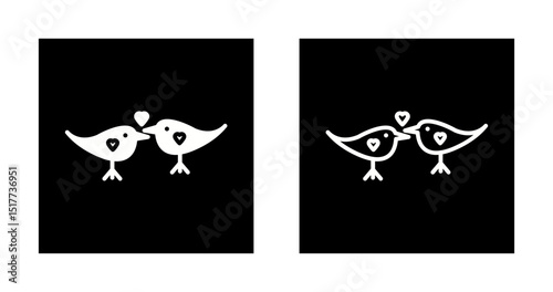 Lovebirds Vector Icon