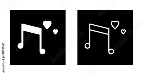 Romantic music Vector Icon