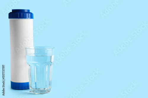 Glass of liquid and water f...