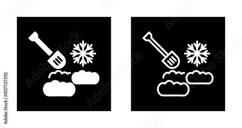 Snow shovel Vector Icon
