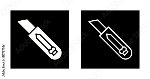 Utility knife Vector Icon