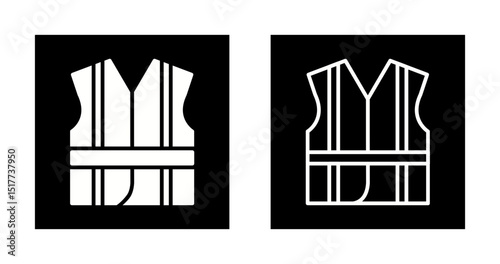 Safety vest Vector Icon