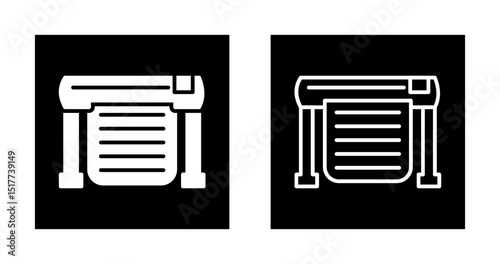 Large Format Printer Vector Icon
