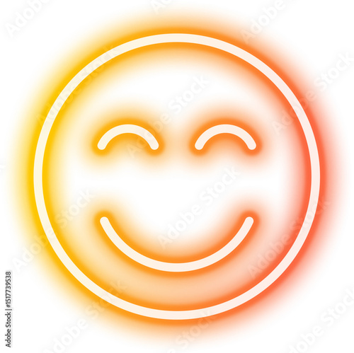 Neon Emoji Icon Sign