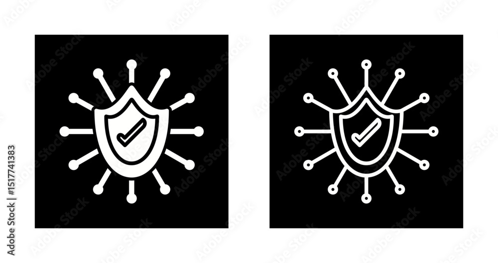 Obraz premium Cyber Risk Vector Icon