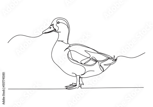 Elegant simplicity, a single line drawing capturing the essence