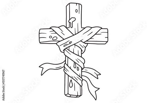 Blood-Stained Cross, A Symbolic Representation of Sacrifice and