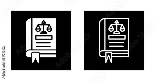 Law Book Vector Icon