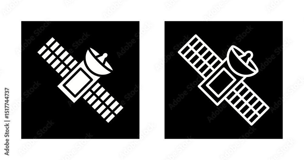 Fototapeta premium Satellite Vector Icon
