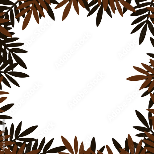 Wallpaper Mural red leaf frame Torontodigital.ca