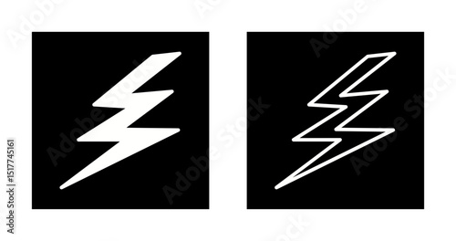 Lightning bolt Vector Icon