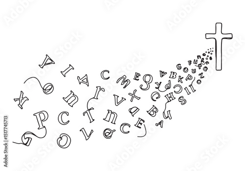 Elegant representation of the transformative power of words lead