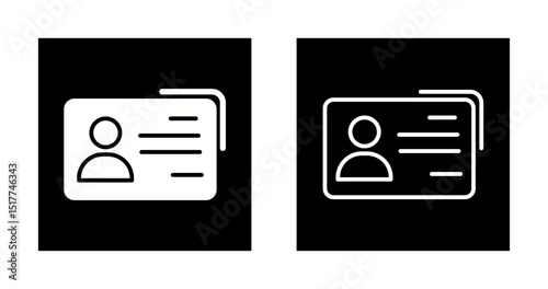 Business Card Vector Icon