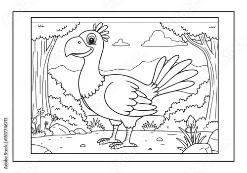 Charming Argentavis Coloring Page, A Delightful Activity for You