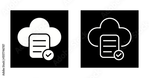 Cloud Compliance Vector Icon