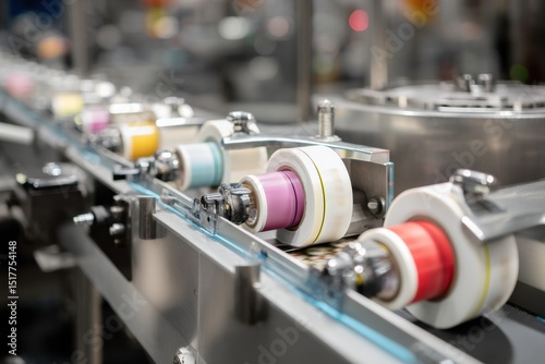 Smart label printing in progress on conveyor