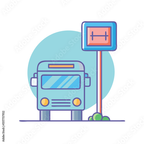 bus stop sign