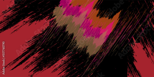 Colorful Paint Explosion vector illustration. Color Burst isolated on a black background. EPS 10