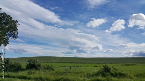 landscape with clouds