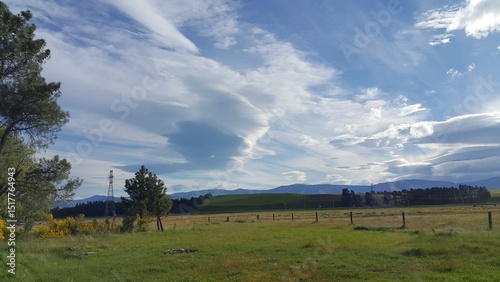 landscape with clouds