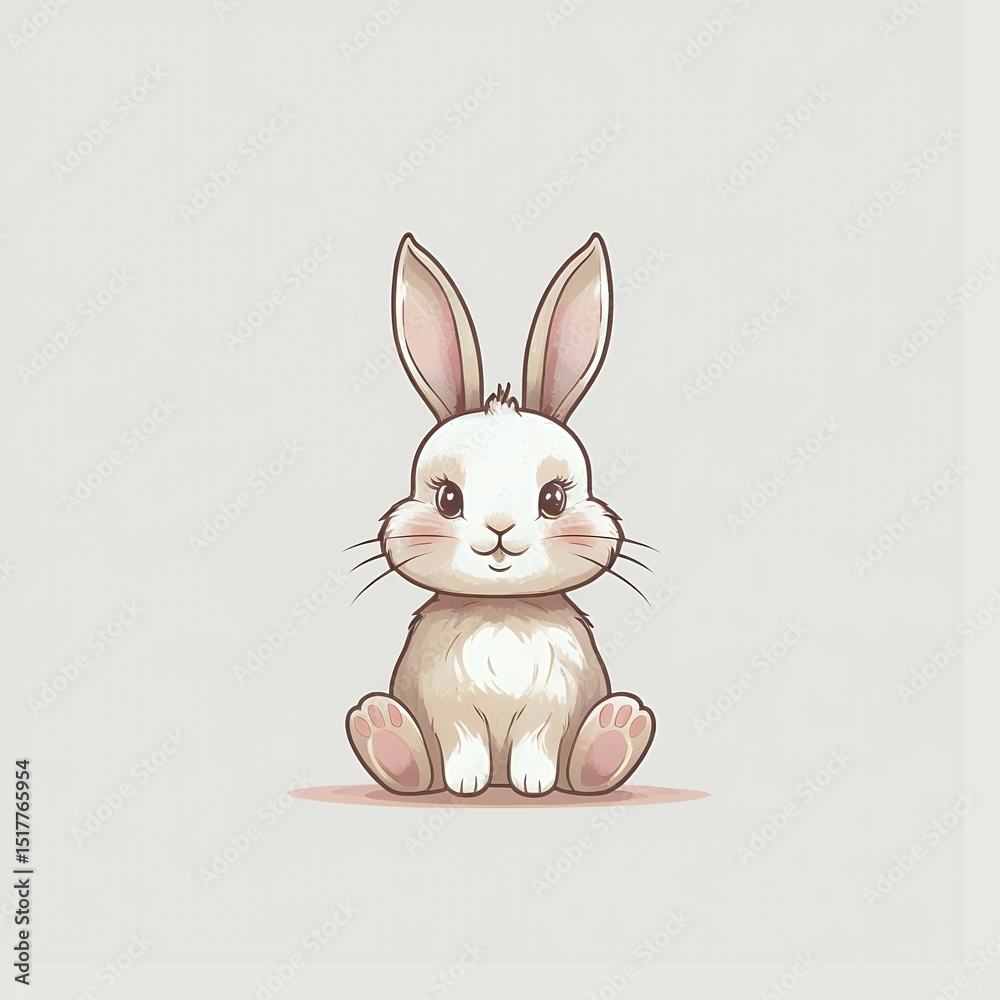 Fototapeta premium vector illustration of a rabbit