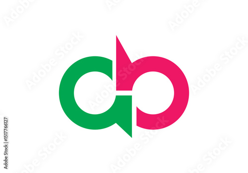 letter ab logo design