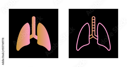 Lung Icon Design