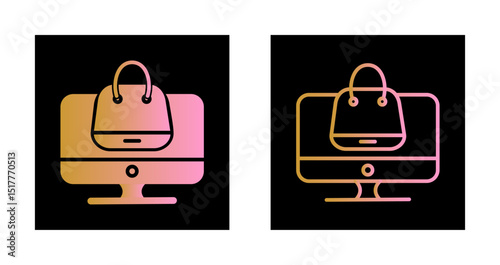 Online Shopping Icon Design