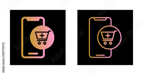 Mobile Shopping Icon Design
