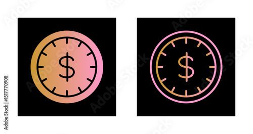 Time is Money Icon Design
