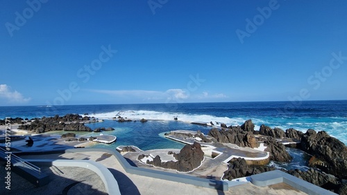 The Natural Pools of Porto Moniz, formed by ancient volcanic rocks, are the signature attraction of this charming coastal town in Madeira. These crystal-clear pools are naturally filled with fresh sea