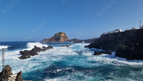 The Natural Pools of Porto Moniz, formed by ancient volcanic rocks, are the signature attraction of this charming coastal town in Madeira. These crystal-clear pools are naturally filled with fresh sea