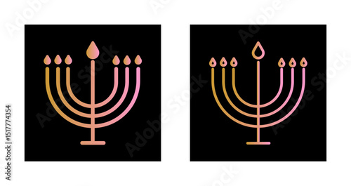 Hanukkah Icon Design