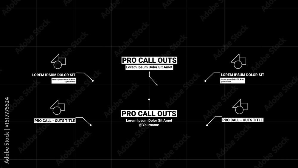 Call - Outs 6 Stock Template | Adobe Stock