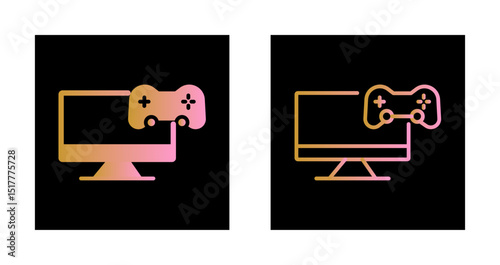 Gaming Monitor Icon Design