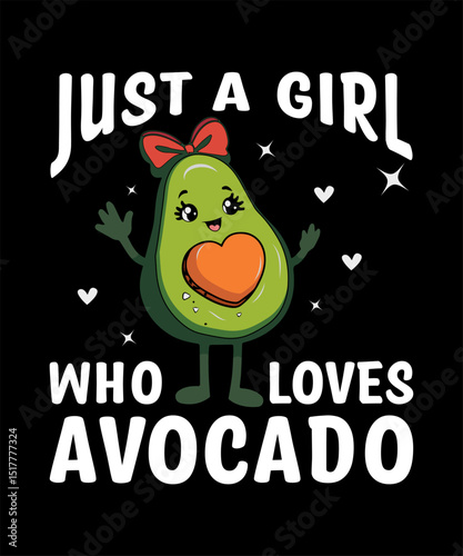 just a girl who loves avocado graphic design