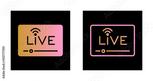 Live Podcast Icon Design