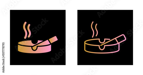 Ashtray Icon Design