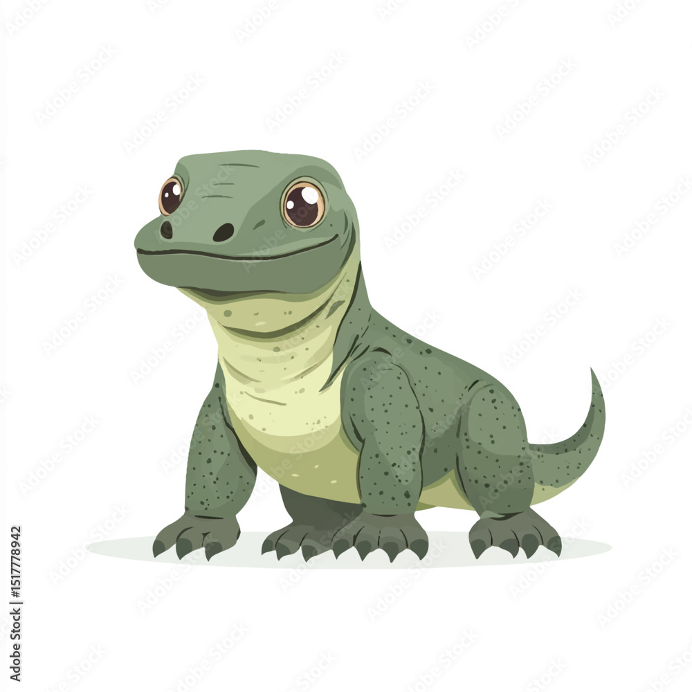 Fototapeta premium a cute small Komodo