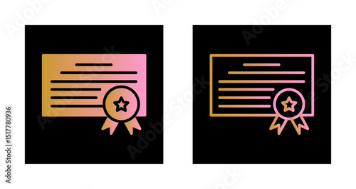 Diploma Icon Design