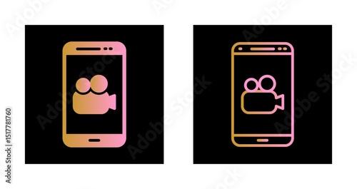 Video Recorder Icon Design