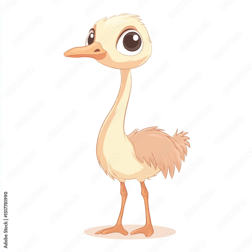 Fototapeta premium a cute Ostrich