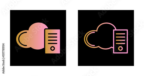 Cloud Computing Icon Design