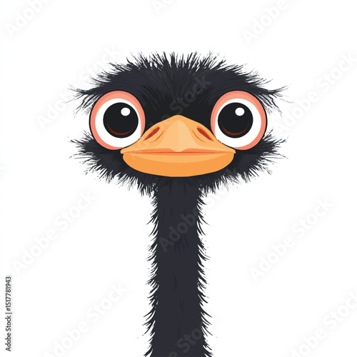 a cute Ostrich