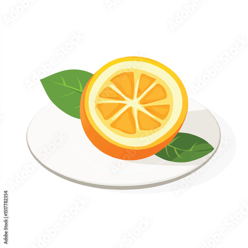 a cute Passion fruit on plate