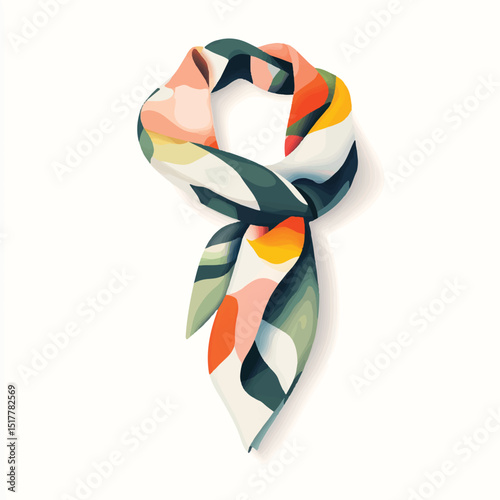 a cute patterned scarf folded neatly
