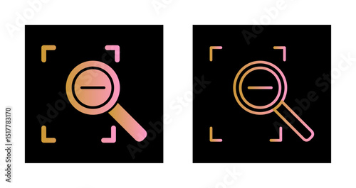 Zoom Out Icon Design