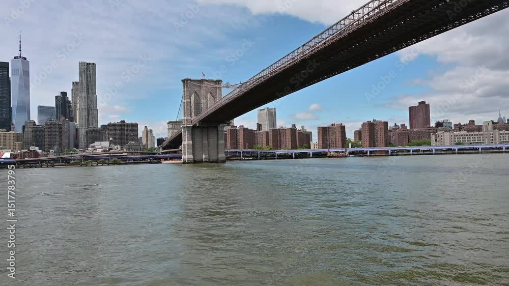 The Brooklyn Bridge is one of the most iconic architectural works of art in the world The Brooklyn Bridge is one of the most iconic architectural works of art in the world
